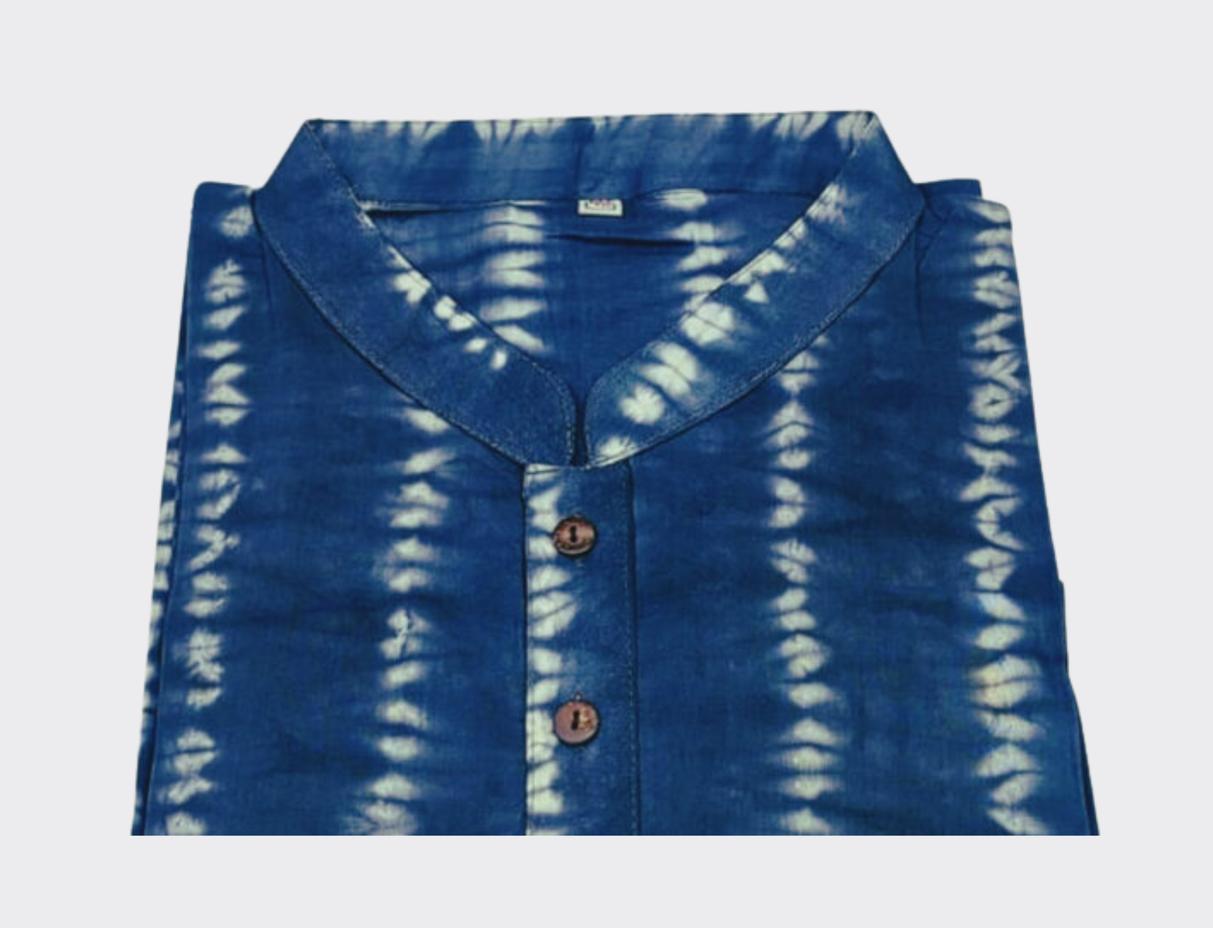 Hand Embroidery Panjabi – Royal Blue Cotton