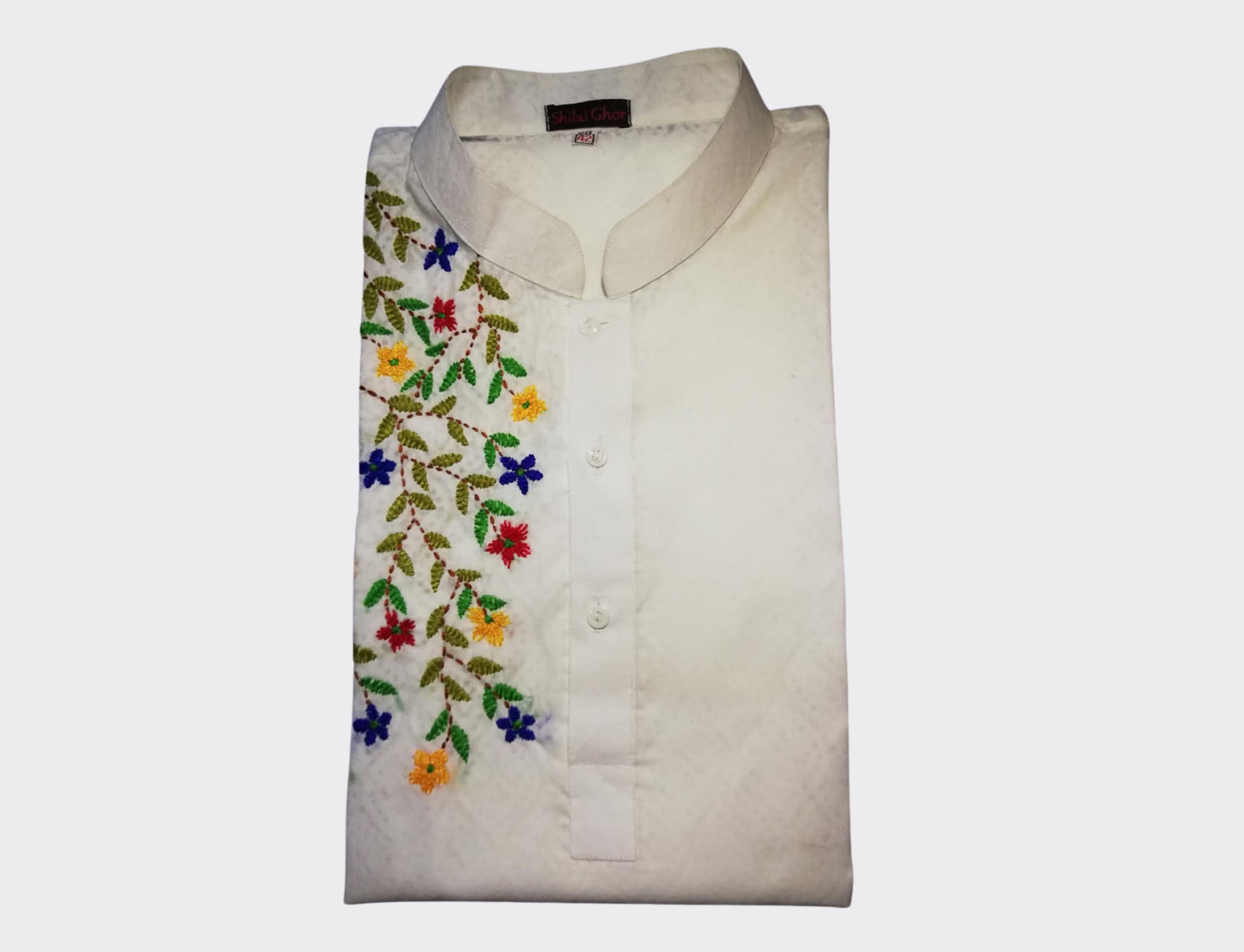 Elegant Hand Embroidery Panjabi – Royal Black