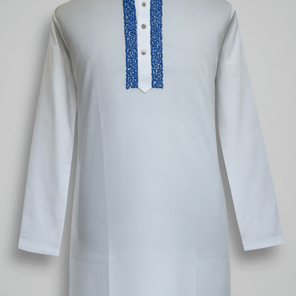 Dhuti Cotton Fabric. Hand Embroidery Panjabi