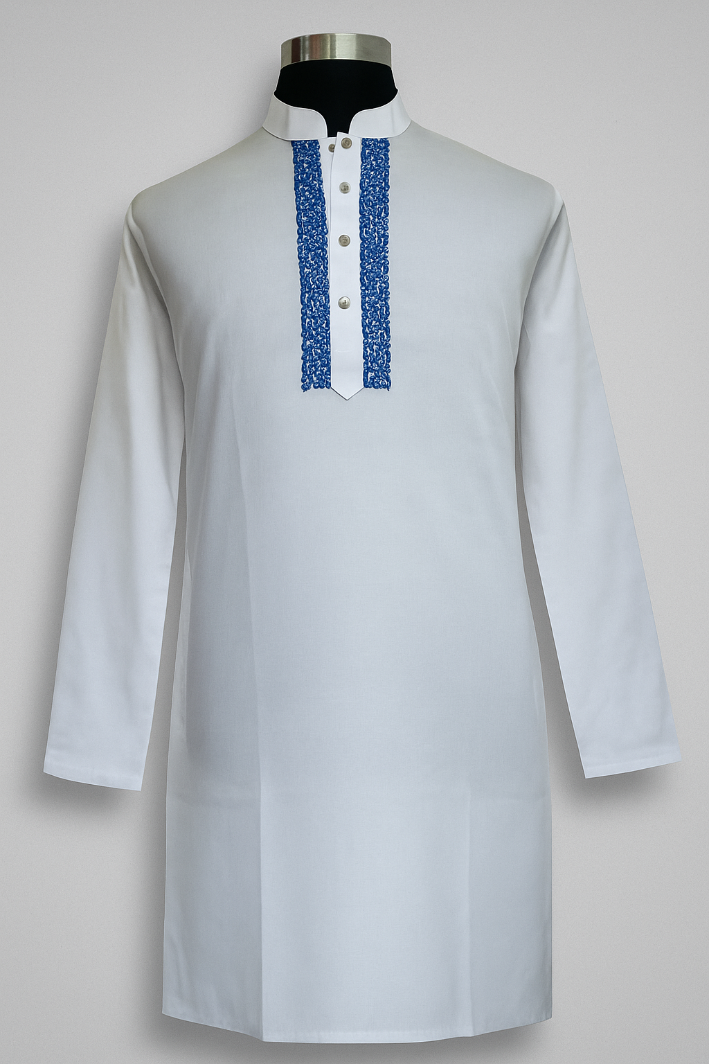 Dhuti Cotton Fabric. Hand Embroidery Panjabi