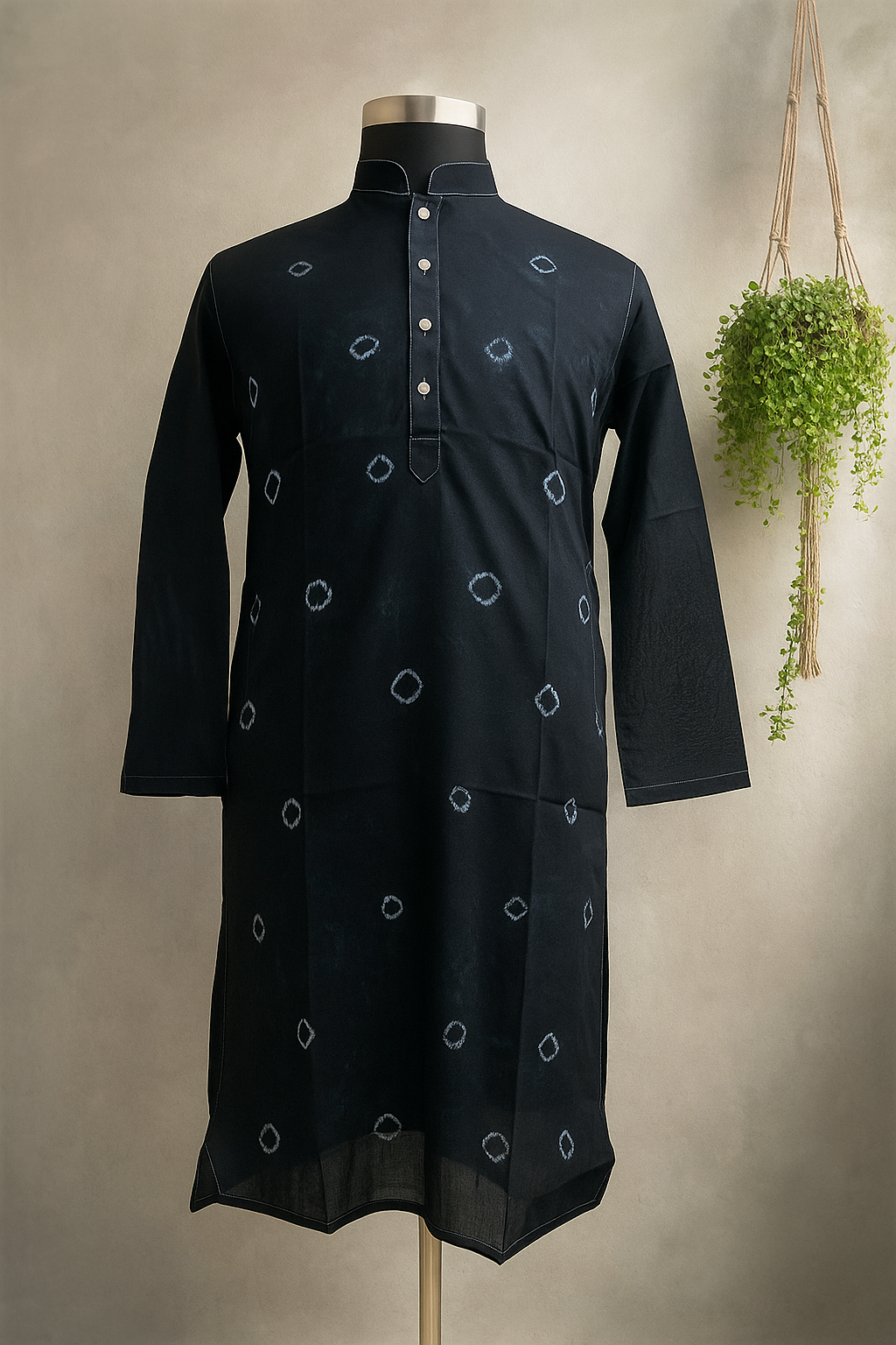 Dhuti cotton fabric.. Tie dye Panjabi