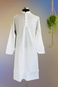 Dhuti cotton fabric. Hand embroidery panjabi.